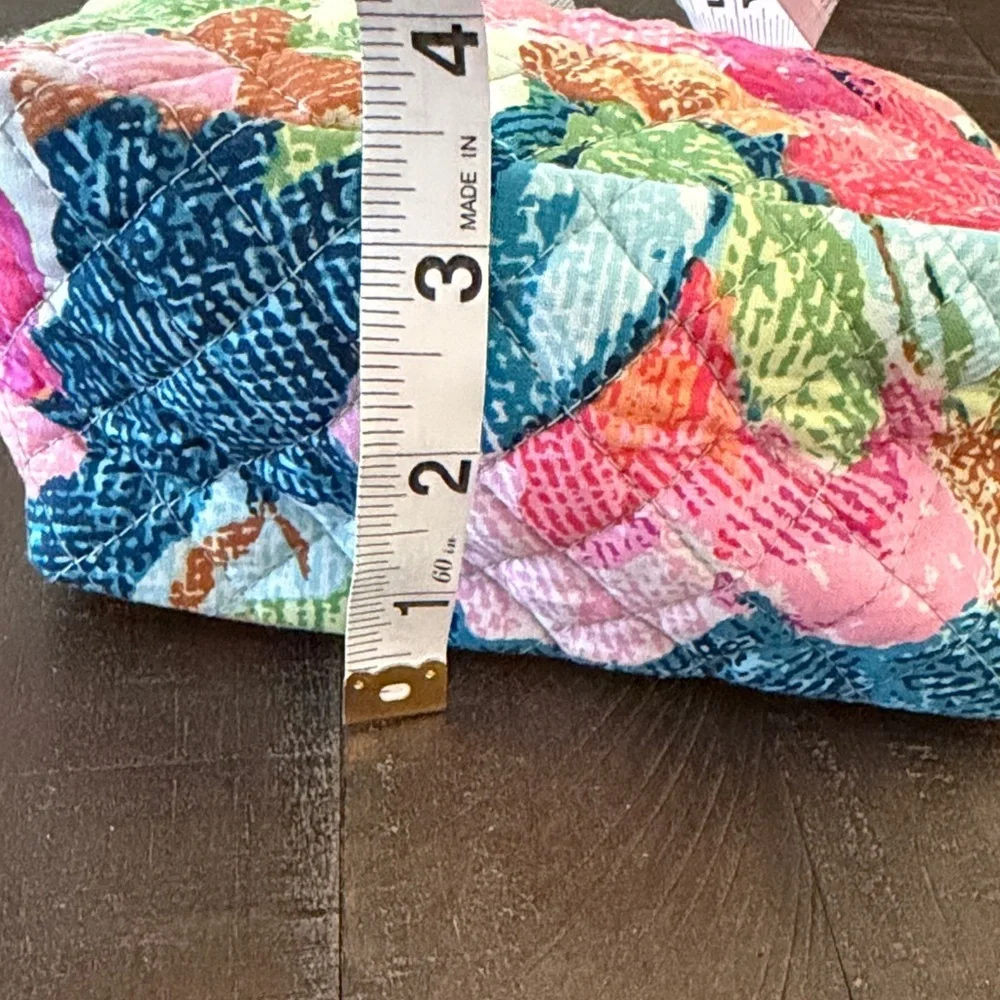 Vera Bradley Blue and Pink Floral Quilted Bag-NWOT